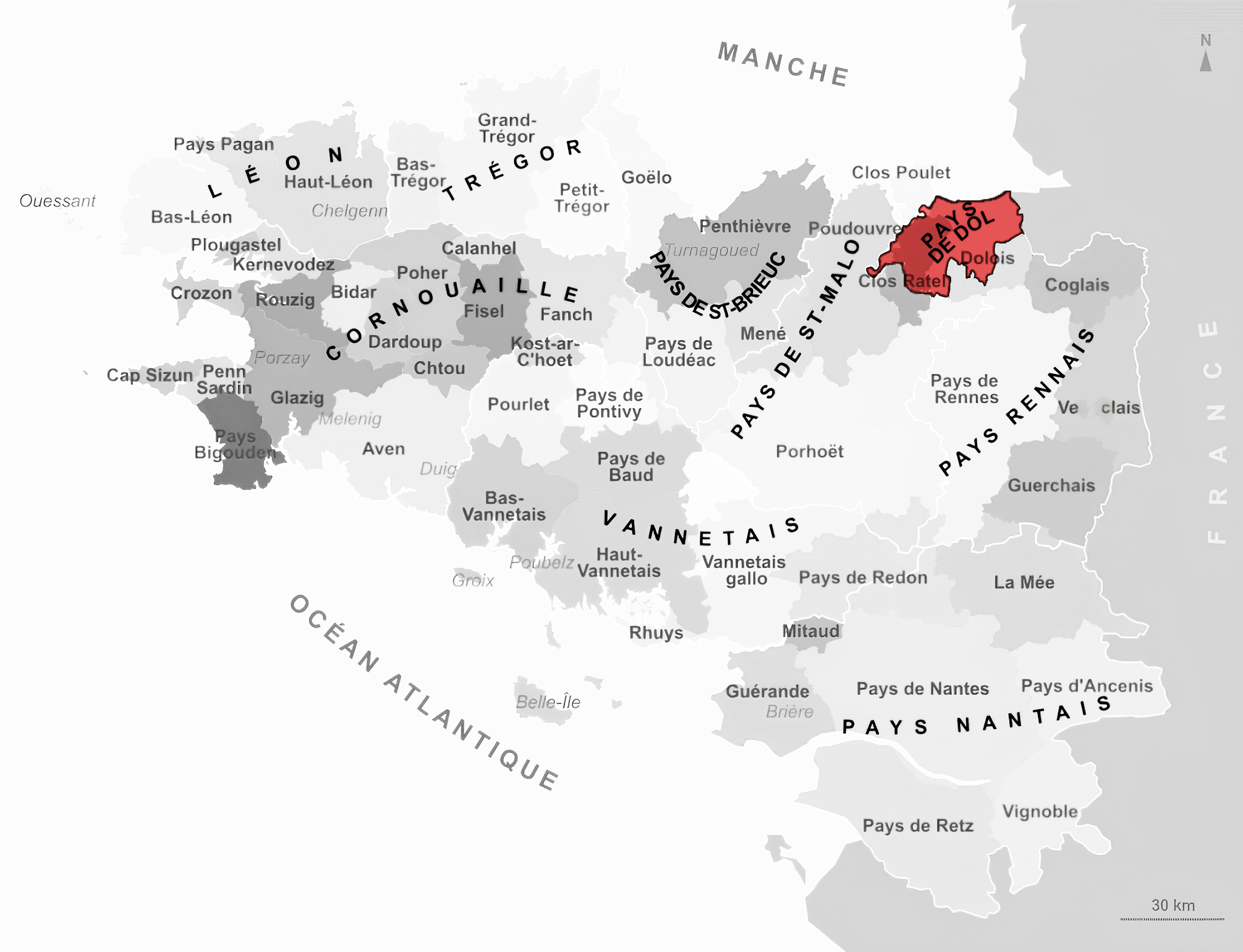 Carte de Pays de Dol