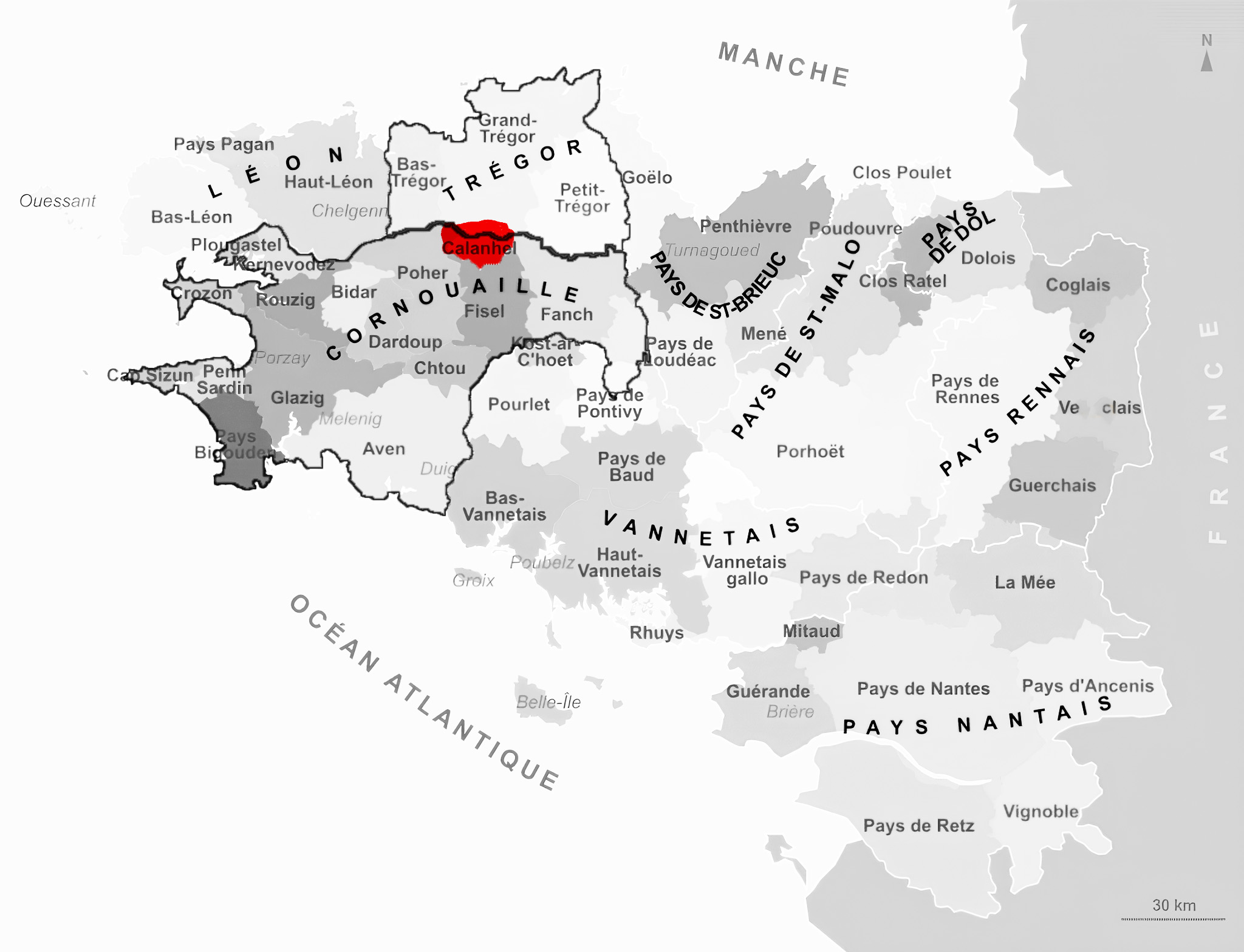 Carte de Calanhel