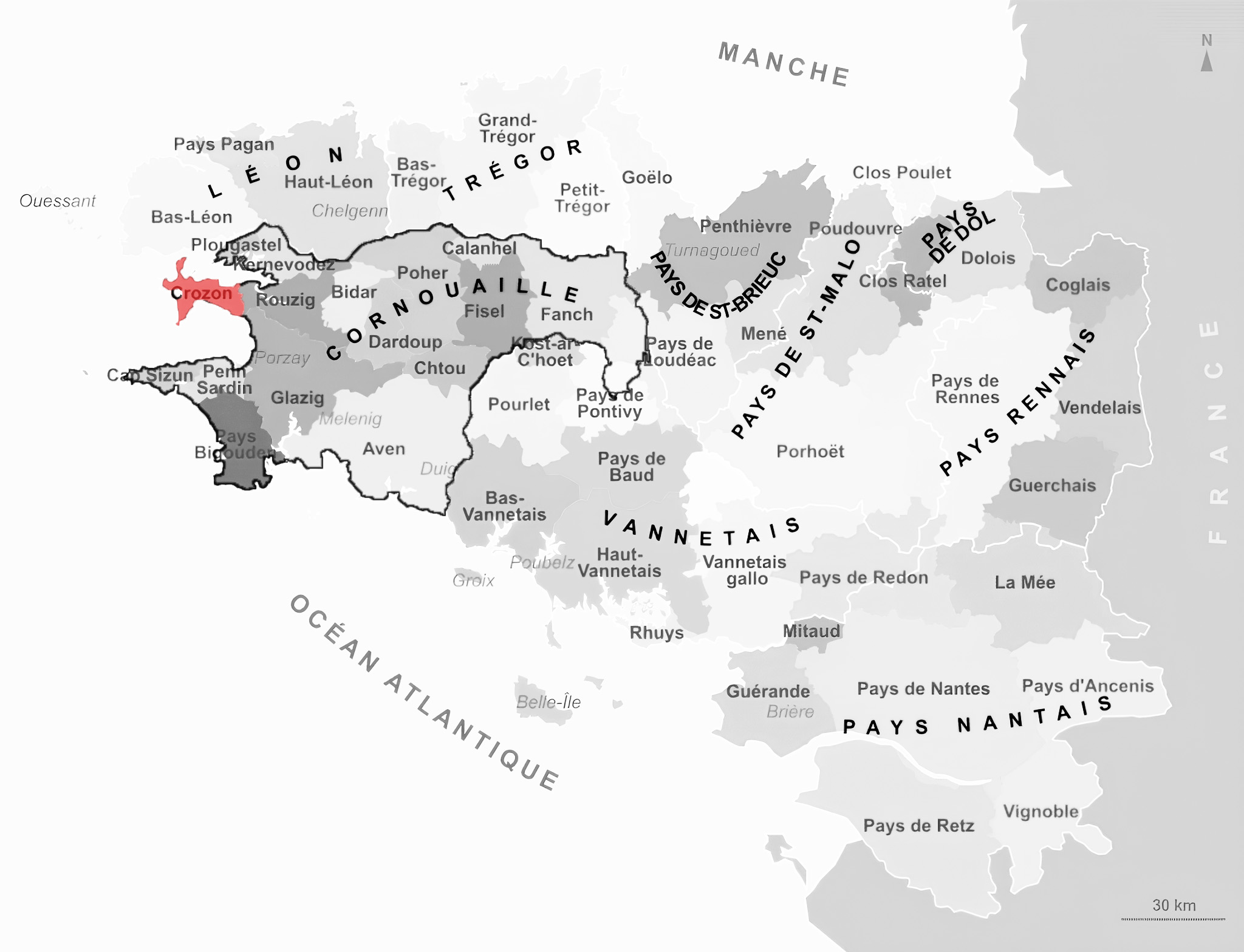 Carte de Crozon