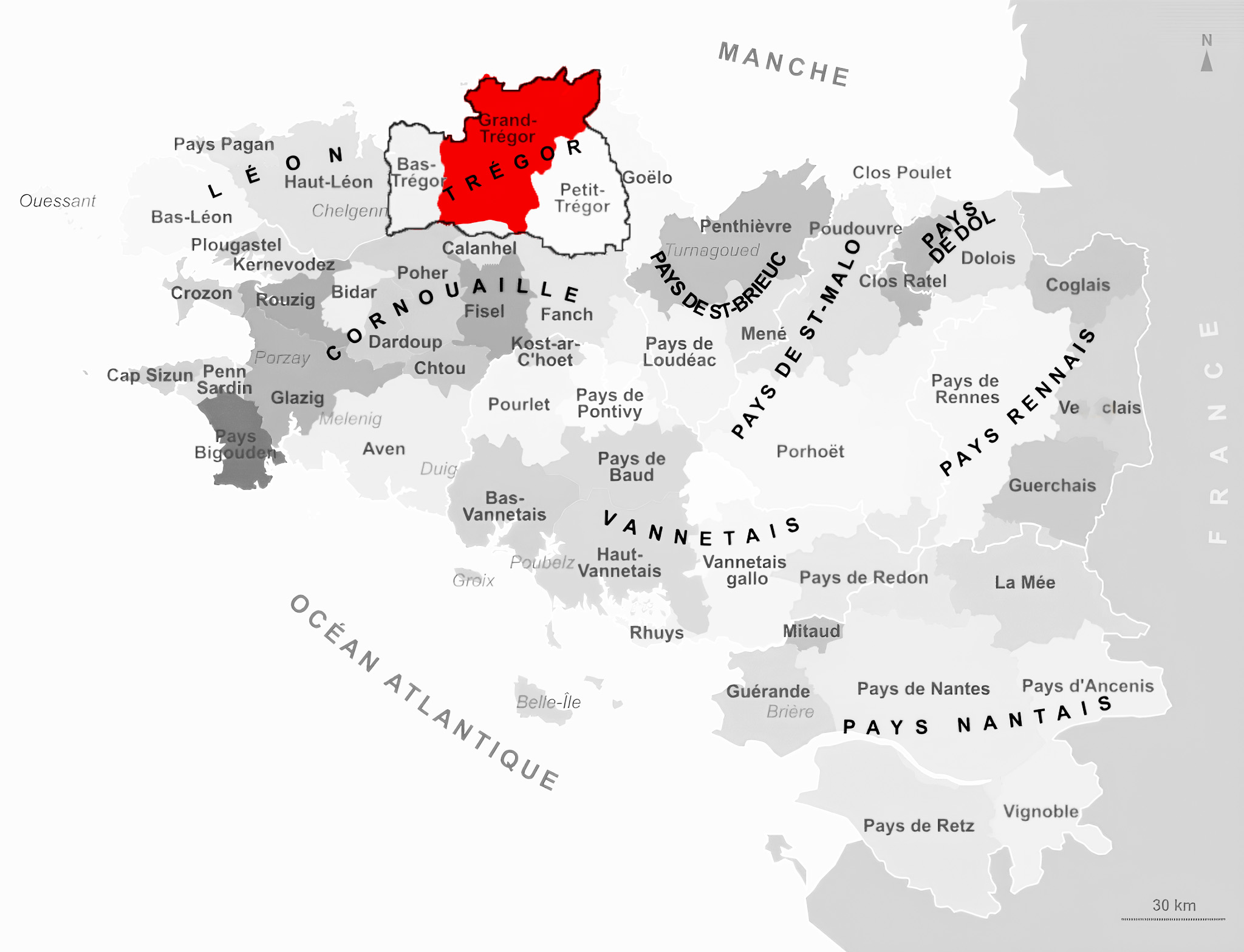 Carte de Grand-Trégor