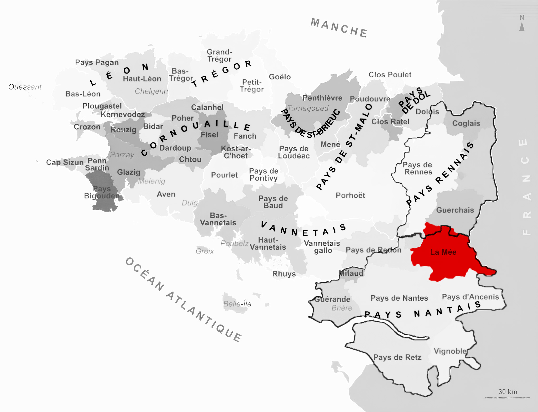 Carte de La Mée
