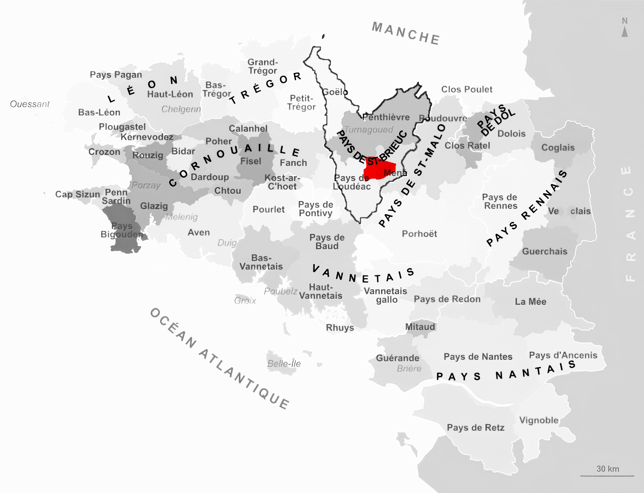 Carte de Mené