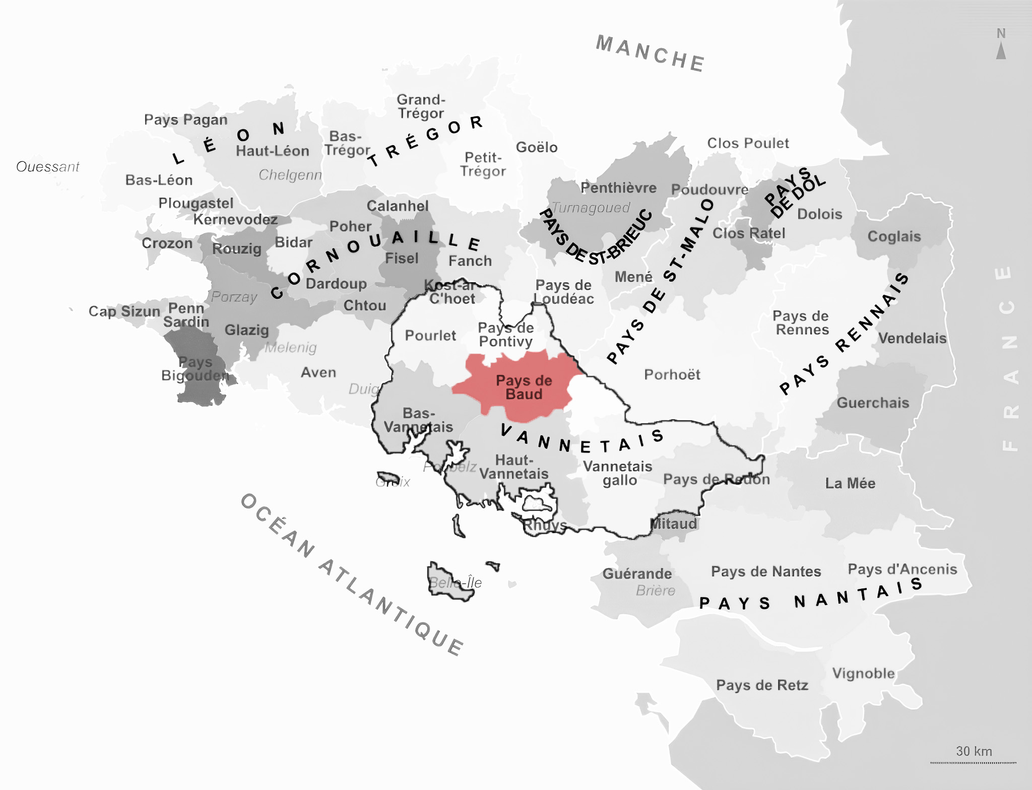 Carte de Pays de Baud