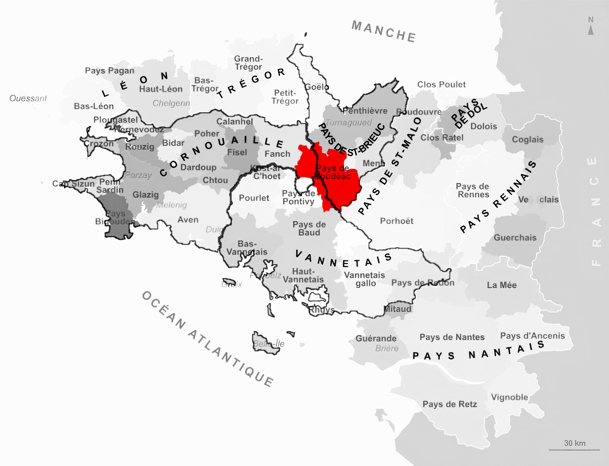 Carte de Pays de Loudéac