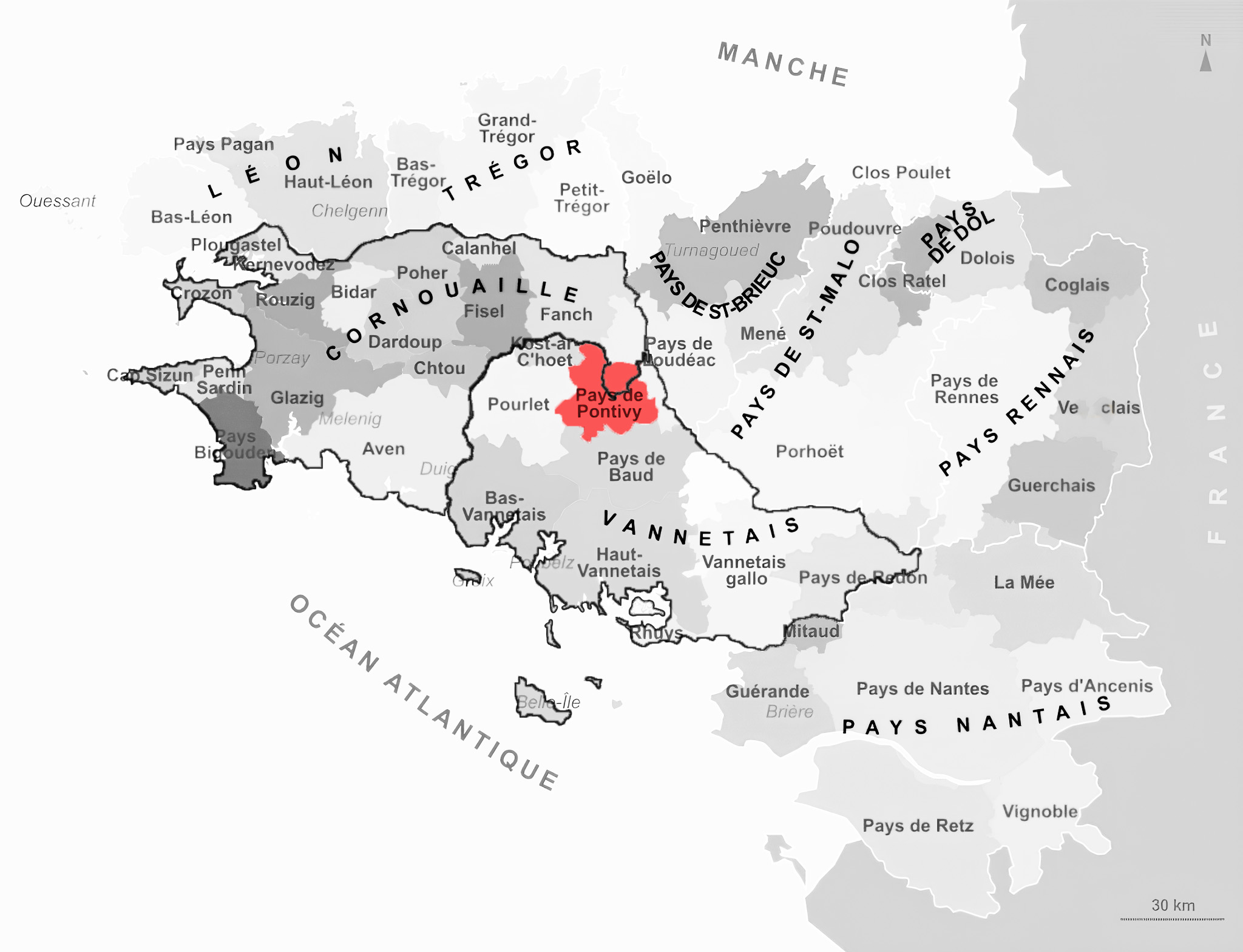 Carte de Pays de Pontivy