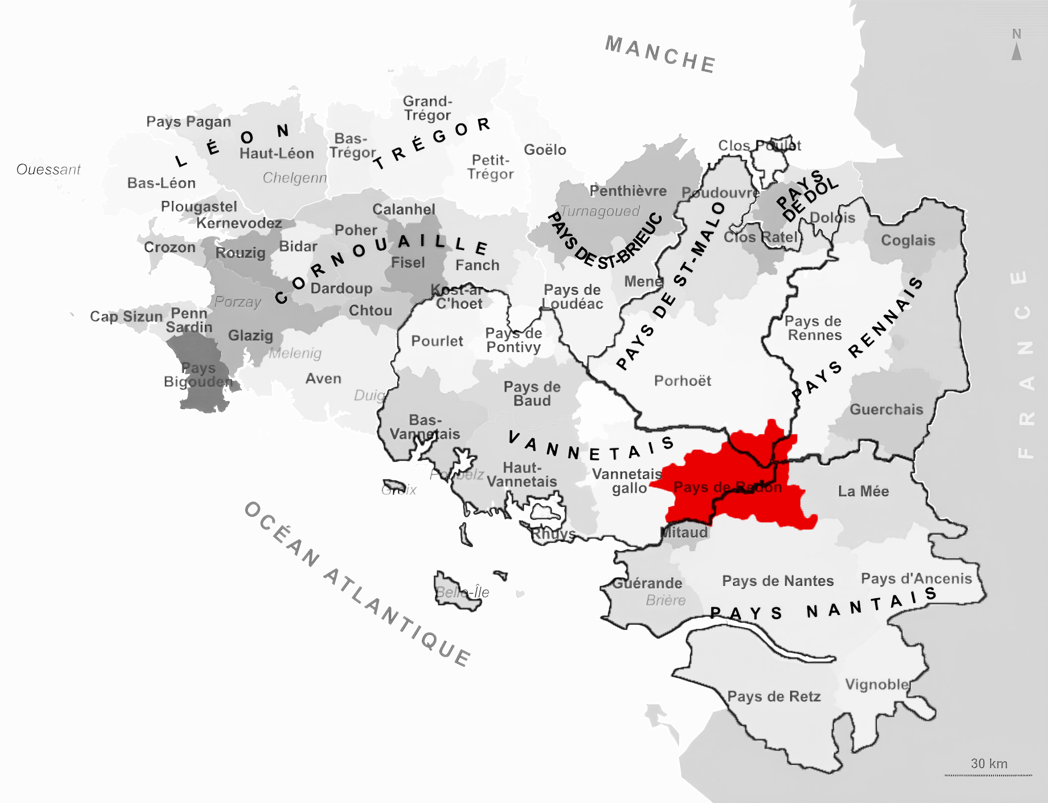 Carte de Pays de Redon