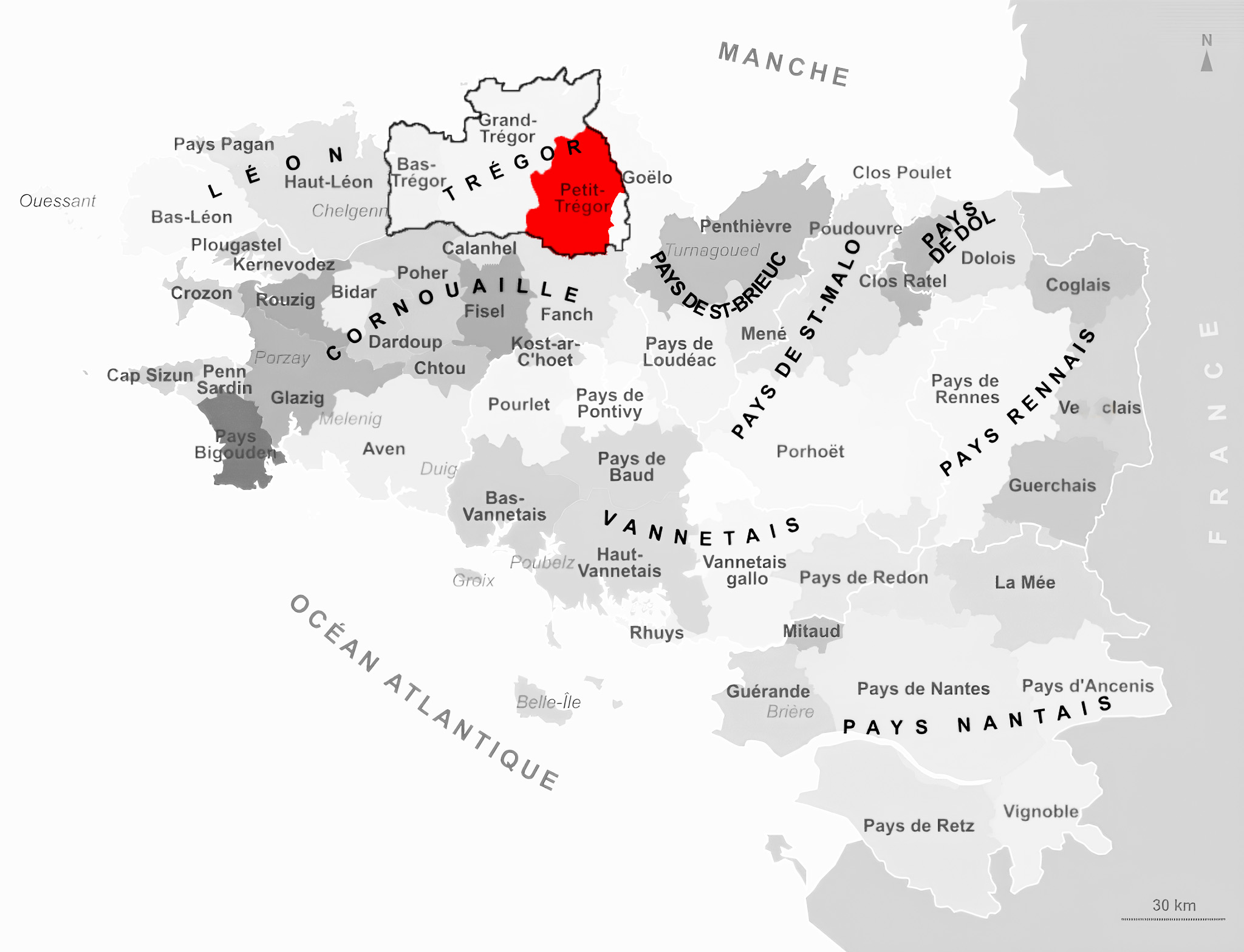 Carte de Petit-Trégor