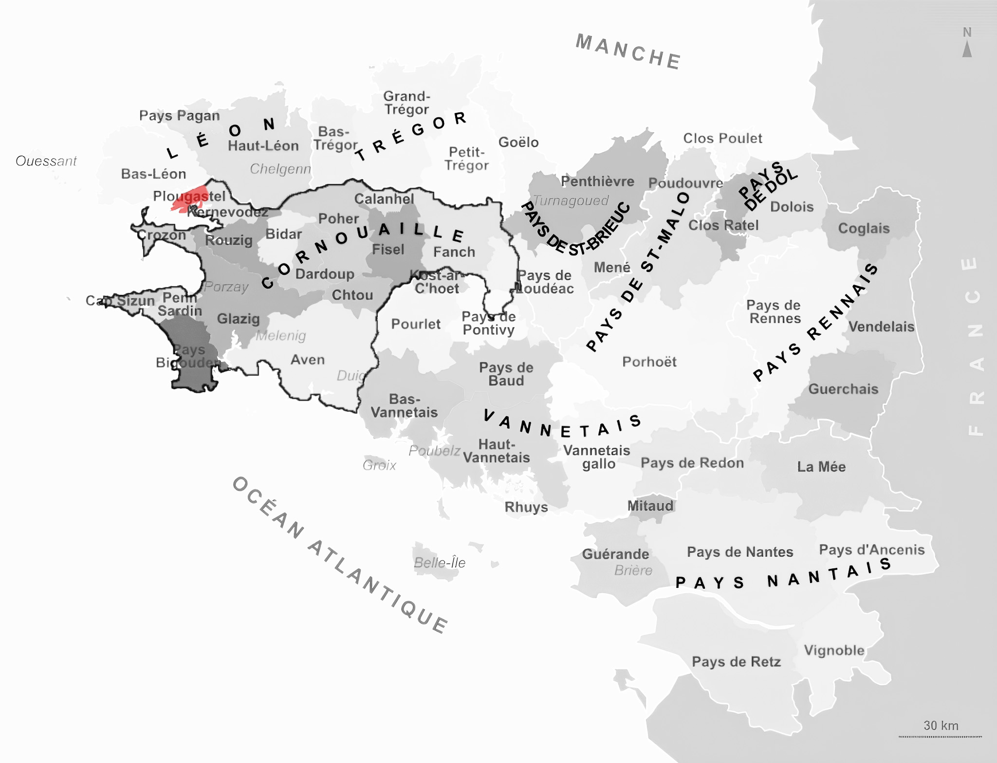 Carte de Plougastel