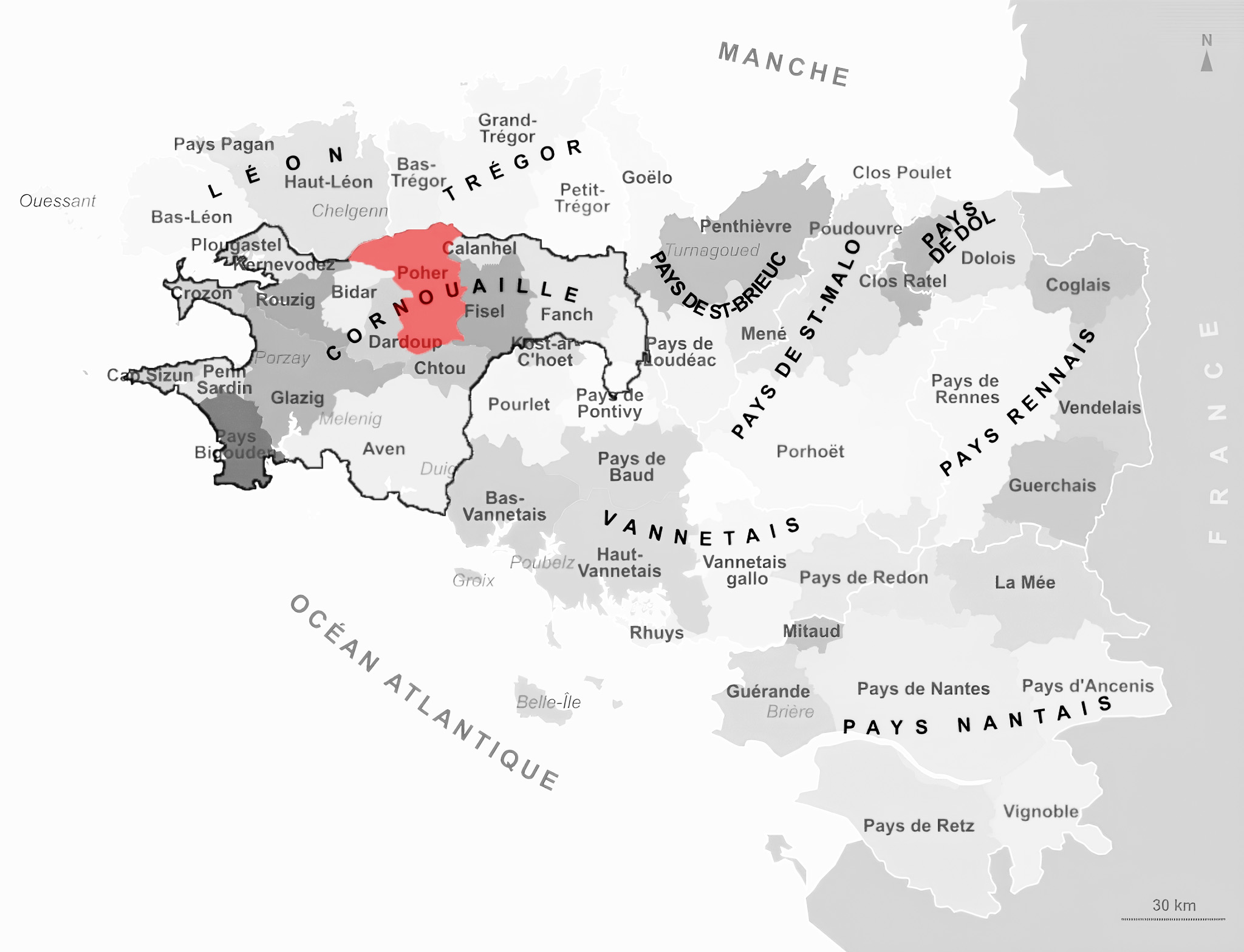 Carte de Poher