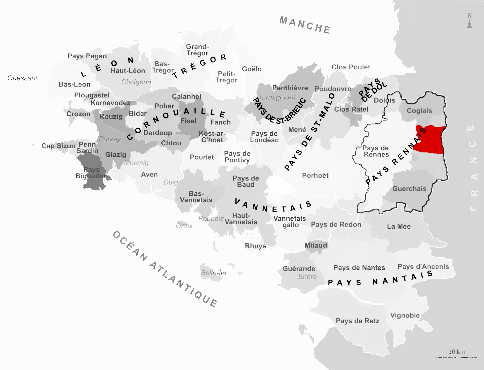 Carte de Vendelais